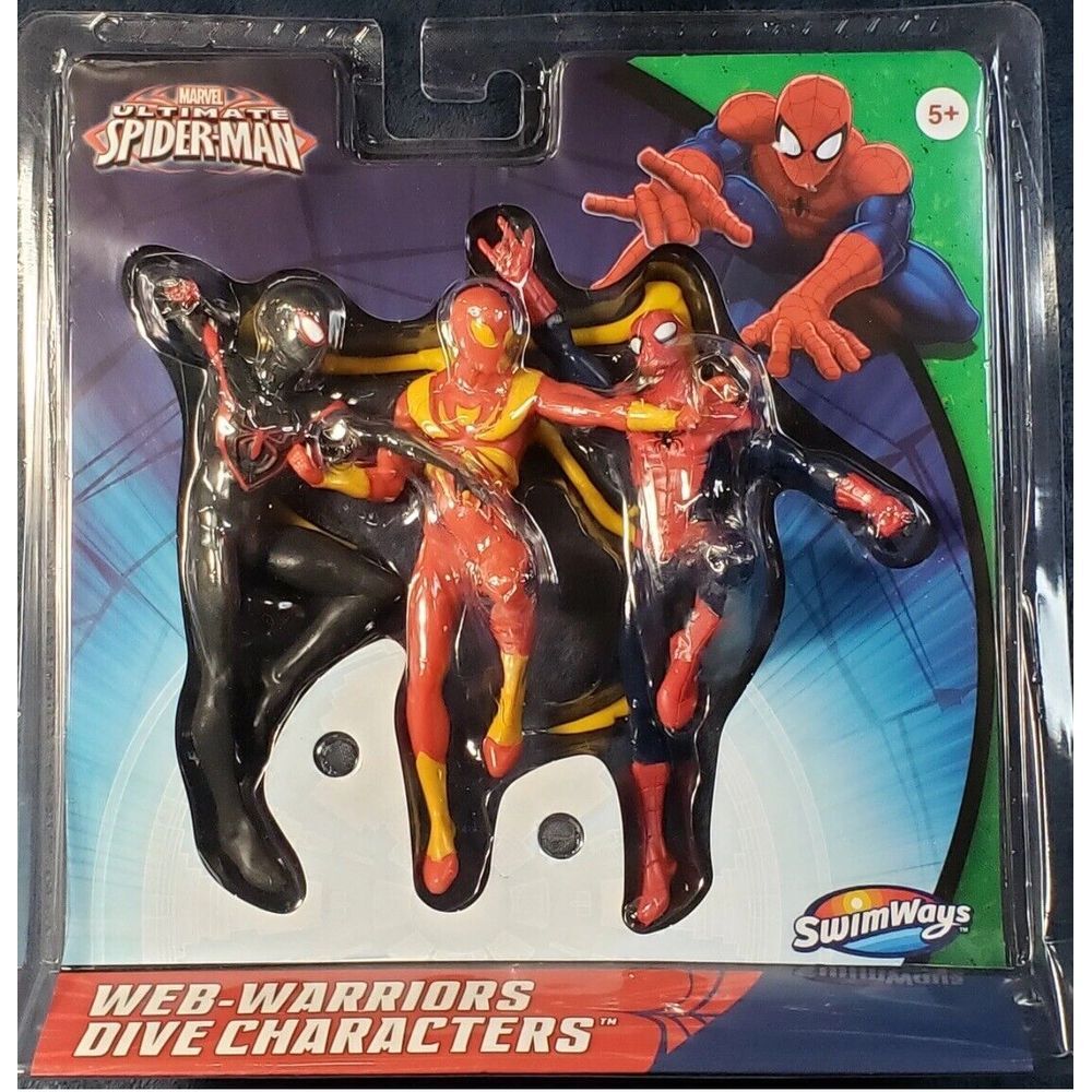 Marvel Swimways, ULTIMATE SPIDER-MAN, Dive Characters, WEB-WARRIORS Set Of 3 NIB